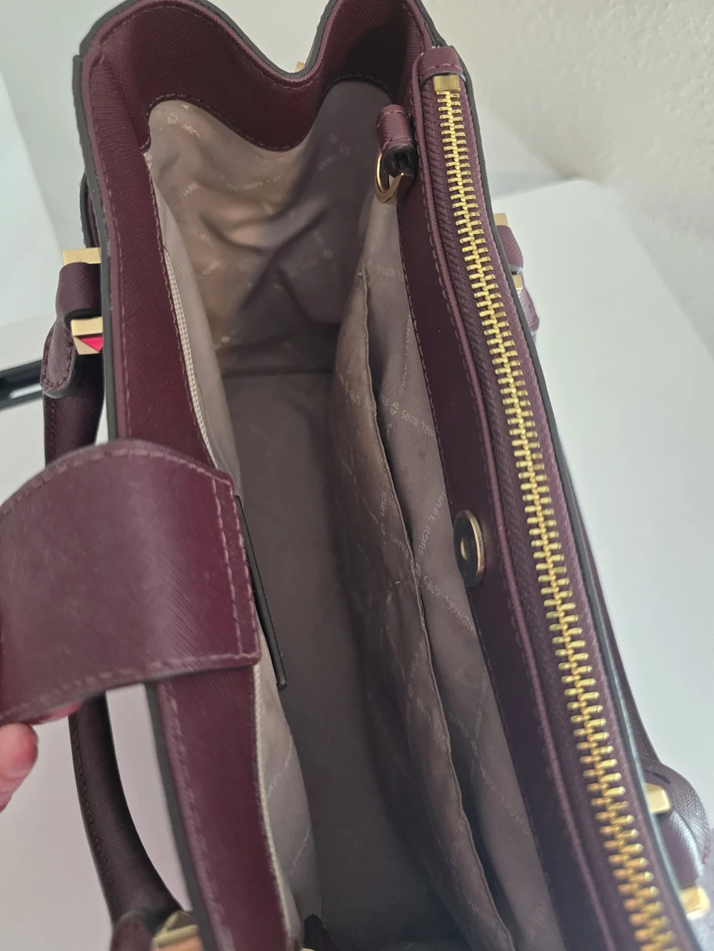 Michael Kors Plum Saffiano Leather Tote